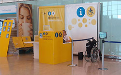 Servicio de asistencia con movilidad reducida P.M.R. Aeropuerto de Barcelona
